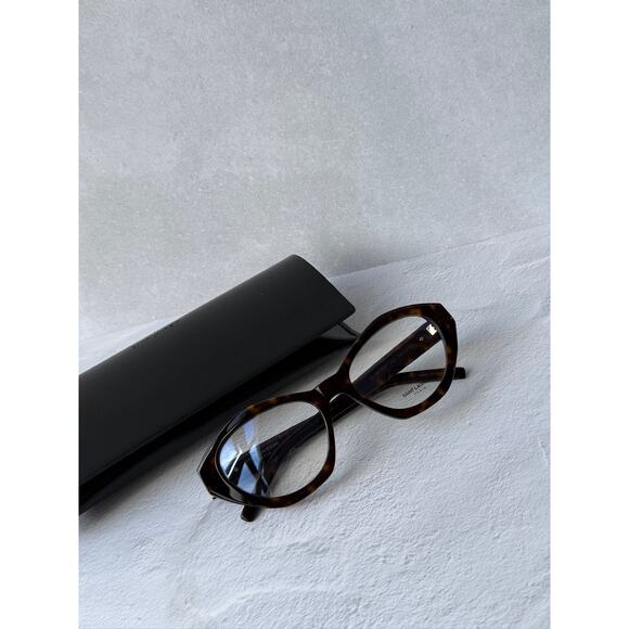 NEW Saint Laurent SLM60 Cat Eye Optical Frames in Brown main image 6